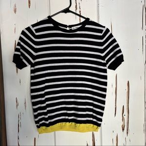 Zara Knit Short Sleeve Sweater Top